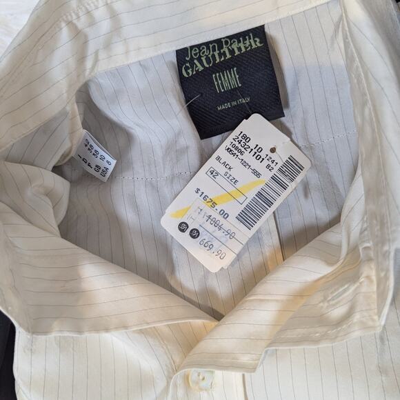 Jean Paul Gaultier Femme Black Two-Piece Suit – Vintage Made in Italy Size US 8 - Picture 7 of 16